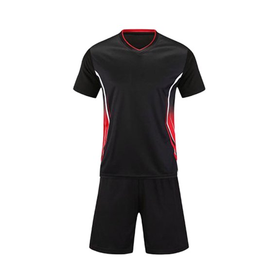 Kids Girl Boy Work Track Gym Football Soccer Matching Short Sleeve Top Shirts Sets for Child V Neck School Girl Costumes Basic Summer Fall Shirts Sets 2026