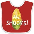 thumbnail image 3 of Inktastic Aw, Shucks Corn on the Cob Humor Boys or Girls Baby Bib, 3 of 4