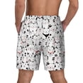 thumbnail image 2 of Lsque Mens Swim Trunks Cute Cat Pattern - Bathing Suit Compression Liner - Beach Swim Shorts Swimwear - (S-3XL) - Stretch Quick Dry -X-Large, 2 of 9