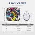 thumbnail image 3 of Saiise Colorful Pug for Foldable Car Sun Shades (2-Pack) Offer Sun Protection with an Easy-fold Design for Convenient Windshield Shading-Large, 3 of 6