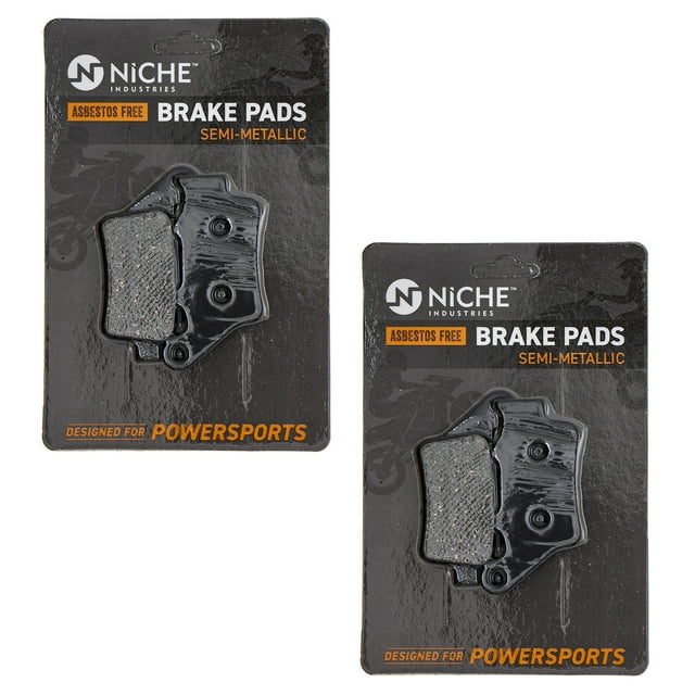 Niche Brake Pad Set for KTM 400 Semi-Metallic Motorcycle 2 Pack 519-KPA2387D