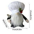 thumbnail image 2 of Kitchen Chef Gnomes Plush Decor - Scandinavian Mr & Mrs Cooking Tomte Figurine Elf Doll for Table Tray Display - Mother's Day Wedding Gifts, 2 of 7