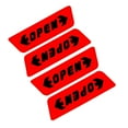 thumbnail image 6 of Walbest 4 Pack Car Door Open Sticker Reflective Tape Safety Warning Sign Universal Auto Decal Decoration, 6 of 6