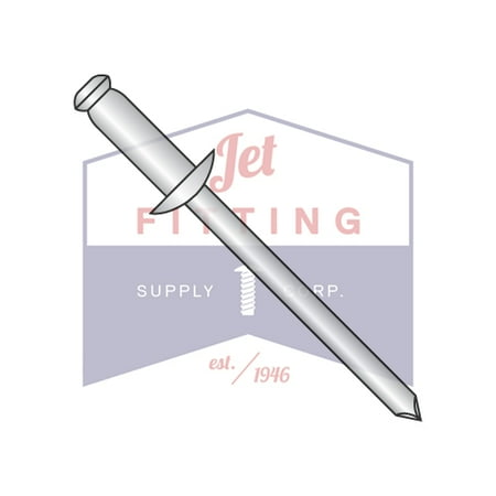 

3/16 Blind Rivets All Steel Dome Head Body: Carbon Steel Zinc Mandrel: Carbon Steel (Quantity: 3000) Full Size: 3/16 x .62-.75