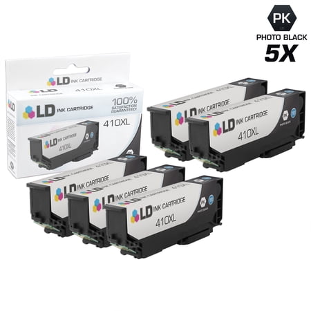 LD Products Compatible Cartridge Replacement for Epson 410XL High Yield (Photo Black  5-Pack)
