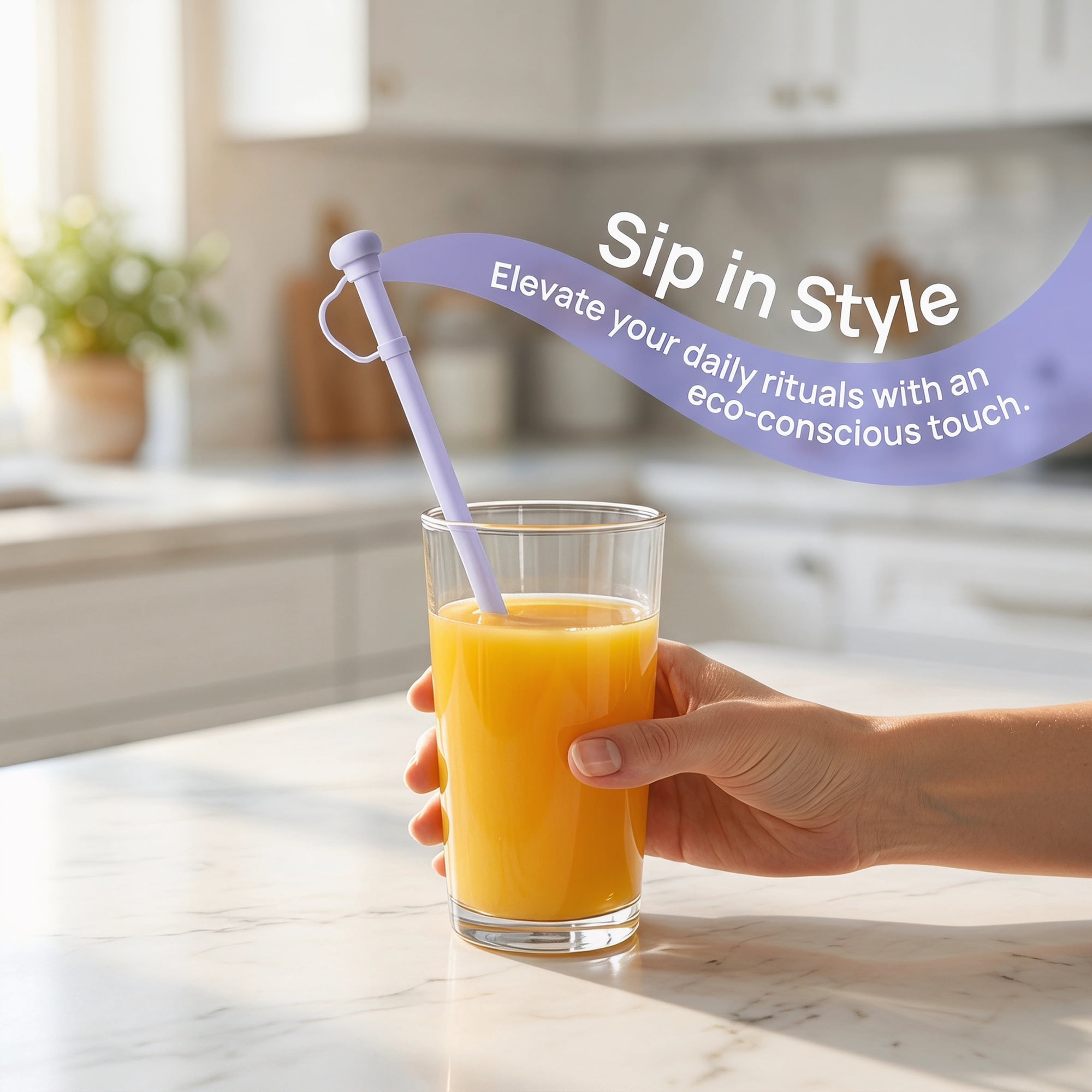 Unique Bargains 8Pcs Reusable Durable Silicone Dishwasher Safe Straws Light Purple