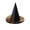 Gold, variant on Domzest Halloween Pointed Witch Hat with Spider Web Tulle Veil & Rhinestone Ring Women Wizard Costume Hat For Cos Party Silver One Size