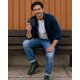 thumbnail image 2 of Cartera Hombre Piel Genuina Pull Up Ligero Curvas verde, 2 of 11