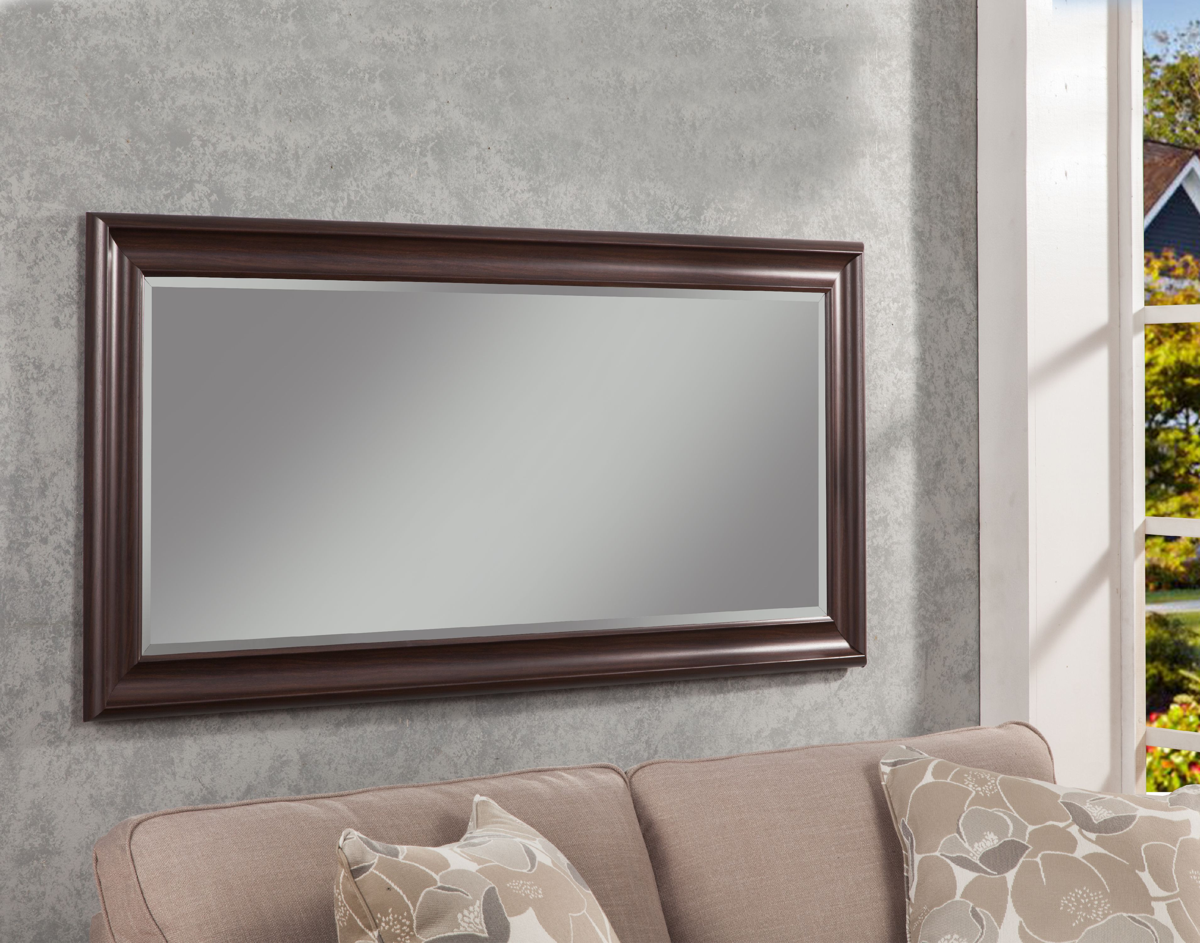 Full Length Leaner Mirror, Espresso, 65" x 31", by Martin Svensson Home