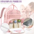 thumbnail image 3 of Mochila para pañales Tuwubi Baby Essentials impermeable rosa, 3 of 6