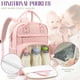 thumbnail image 3 of Mochila para pañales Tuwubi Baby Essentials impermeable rosa, 3 of 6