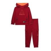 Reebok Baby and Toddler Boy Pullover Hoodie and Jogger Pants Outfit Set, 2-Piece, Sizes 12M-5T