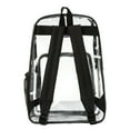 thumbnail image 2 of K-Cliffs Unisex Clear 17" See through PVC School Backpacks, Black Trim, 20pcs, 2 of 8