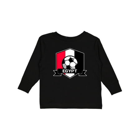 

Inktastic Soccer Egypt Flag Banner Gift Toddler Boy or Toddler Girl Long Sleeve T-Shirt