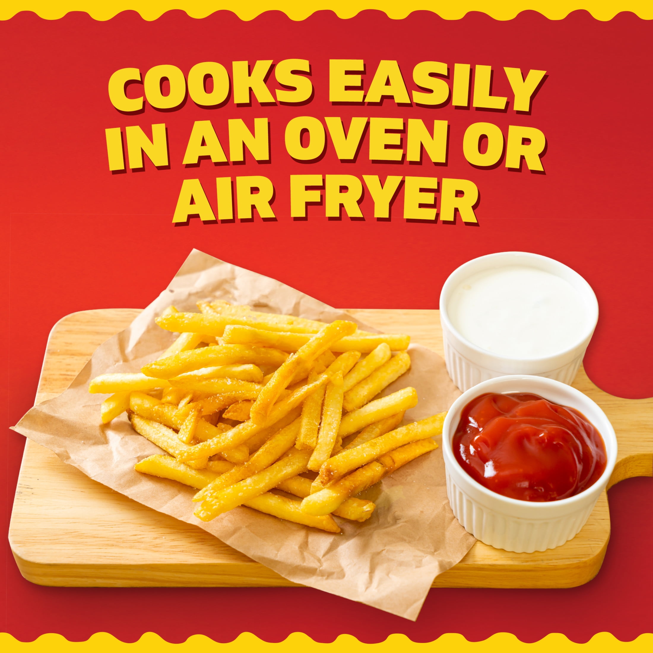 Ore-Ida Extra Crispy Fast Food Fries French Fried Frozen Potatoes, 1 Bag, for Easy Snacks and Dinner Sides, Gluten-Free, 16 oz