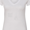 thumbnail image 4 of Inktastic On Fridays We Wear R.e.d. Military Support Women's V-Neck T-Shirt, 4 of 5