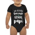 thumbnail image 2 of NOKIO Short Sleeve Baby Bodysuits, Baby Bodysuits With Snap Closure, Romper For Baby Girls Summer Boy And Girl Sleeveless Alphabet Print Father's Day Gift Comfortable Home Wear Outfits, 2 of 5