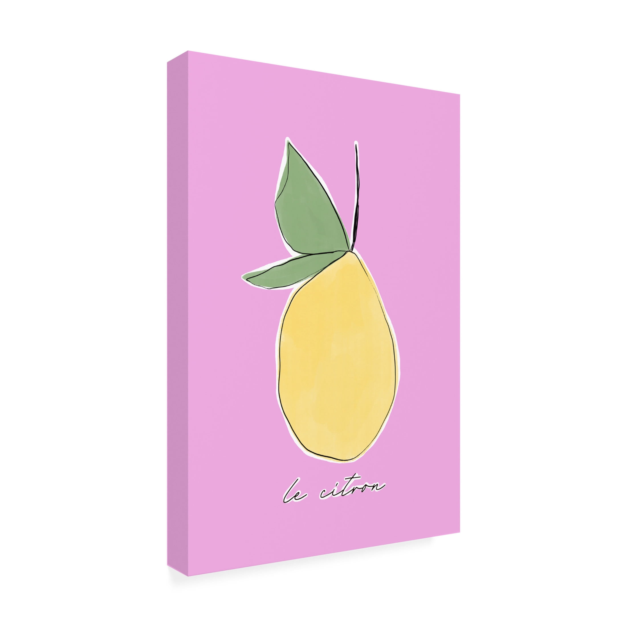 Trademark Fine Art uplusmestudio Le Citron Canvas Wall Art
