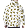 thumbnail image 3 of Bingfone Cute Little Bee Men's Drawstring Hoodie Long Sleeve Pocket Sweatshirts-XX-Large, 3 of 6