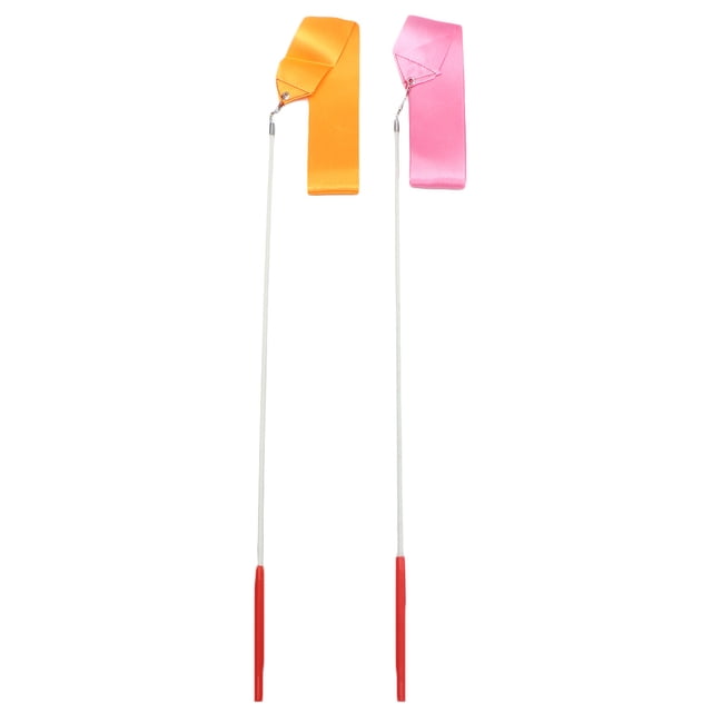 FUTUREORYY 4pcs Ribbon Dancer Wand for Marching Band Training Sessions Gymnastics