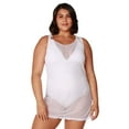 thumbnail image 5 of Women's Swimsuit Cover up Mesh Tank Dress, Tank Dress White, Size: S, Vacay Land, 5 of 5