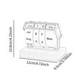 thumbnail image 7 of yotijay Rotary Perpetual Desk Calendar Standing Calendar Reusable Tabletop Ornament for Dark Brown, 7 of 7
