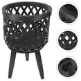 thumbnail image 3 of Shisuyan Woven Planter Basket Rustic Style Handwoven Plant Pot Planter Rack Balcony Woven Flowerpot Basket, 3 of 8