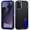 Black +Dark Blue, variant on For Motorola Moto G Stylus 5G 2024 PEAK 3in1 Toughest Hybrid with Stand Cover Case - Black/Blue