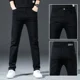 thumbnail image 3 of Pantalones vaqueros ajustados para hombre, pantalones vaqueros ajustados para hombre, ropa de trabajo, ajustados, informales, de talla grande, elásticos, clásicos, de lujo, 3 of 5