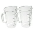 thumbnail image 4 of WHAMVOX 2 Pcs Large Measuring Cup Set Clear Measuring Cup 13X9CM Transparent, 4 of 8