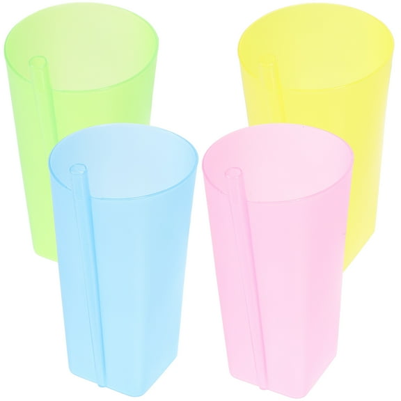 4 Pcs Integrated Sippy Cup Reusable Straw Cups Coffee Baby Child