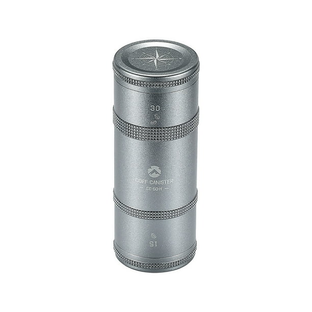 Lata de café para acampar al aire libre Aleación de aluminio Granos de café Almacenamiento de hojas de té
