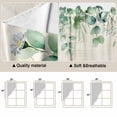 thumbnail image 5 of Green Eucalyptus Leaves Swag Curtains for Kitchen/Bedroom/Living Room, Daisy Summer Botanical Farmhouse Scalloped Curtains 63 Inch Long, Window Swag Topper Curtains Valances 2 Panels Set 36"x63", 5 of 8