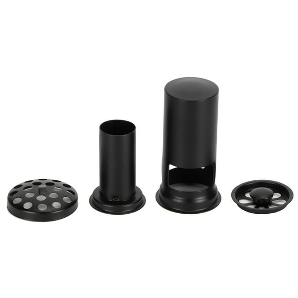 LHCER Shower Drain Linear Drain Matte Black Scratch‑resistant For Kitchen Garage