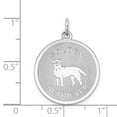 thumbnail image 3 of Sterling Silver Rhodium-plated Golden Retriever Disc Charm QC2688, 3 of 4