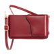 thumbnail image 2 of Qarigey Bolso de teléfono para mujer Hombro ajustable Monedero de cuero Decoración Tarjeta Monedero Bolsa Bolsas de mensajero y de hombro Rojo Qarigey AP002884-02, 2 of 6