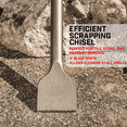 thumbnail image 4 of XtremepowerUS 1-1/8" Hex Shank 12" Alloy Steel Scraping Chisel, Chisel Bit for Electric Demolition Hammers & Jack Hammers, 3" Width, 4 of 9