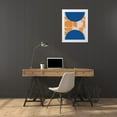 thumbnail image 3 of Keith, Jesse 15x18 White Modern Wood Framed Museum Art Print Titled - Navy Circles, 3 of 4