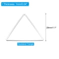 thumbnail image 2 of Uxcell Beading Hoop Earrings, 60Pcs Triangle Hoop Earring for DIY Crafts Jewelry Making(29mm, Silver), 2 of 6