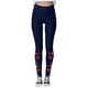 thumbnail image 3 of MKLEKYY Leggings navideños para mujer con estampado de cristal rojo, pantalones de yoga para fitness y deportes, 3 of 4