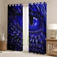 thumbnail image 2 of Blue Dragon Eye 2 Panels 52"Wx63"L Curtains & Drapes,Antique 3D Dragon Blackout Curtains Gothic Curtains,Mythical Animal Curtains Artistic Fantasy Living Room Decor Aesthetic, 2 of 6