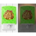 thumbnail image 2 of Sea Shell Green Polkadot Ceramic Night Light, 2 of 2