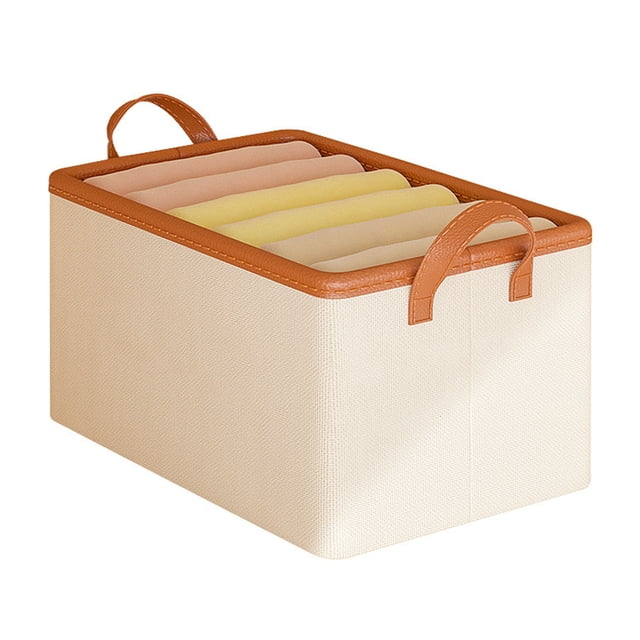 Foldable Storage Box, Large Capacity Basket, Thickened Fabric, Multi-Purpose Design, For Household/Travel, Versatile Storage, Laundry Room/Footwear Organizer, Durable Cotton Blend, Space-Sav