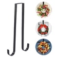 thumbnail image 4 of Double Wreath Hanger 12" L White Premium Over The Door Metal Double Sided Christmas Wreath Hanger, 4 of 4