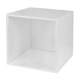 thumbnail image 5 of Niche Cubo Storage Organizer Open Bookshelf Set- 6 Cubes 3 Canvas Bins- White Wood Grain/Grey, 5 of 6