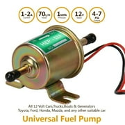 12V Universal Electric Inline Fuel Pump Low Pressure (4-7 Psi) Gas Diesel, Hep-02A