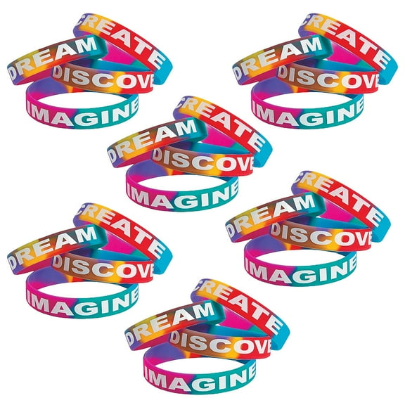 Fun Express Bulk 72 Pieces Watercolor Bracelets