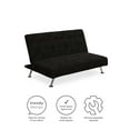 DHP Milo Kids Sofa Futon, Black