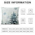 thumbnail image 5 of SHANXI Snow Pine Trees Pillow Covers - Throw Pillow Covers for Home Couch Christmas Holiday Decoration 12x12in, 5 of 5