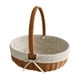 thumbnail image 1 of Cesta de picnic de imitación de ratán, cesta de frutas, cesta rural con asa, ligera para picnic Estilo C, 1 of 8